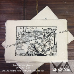 Tranh Đông Hồ Ngô Quyền Đánh Giặc